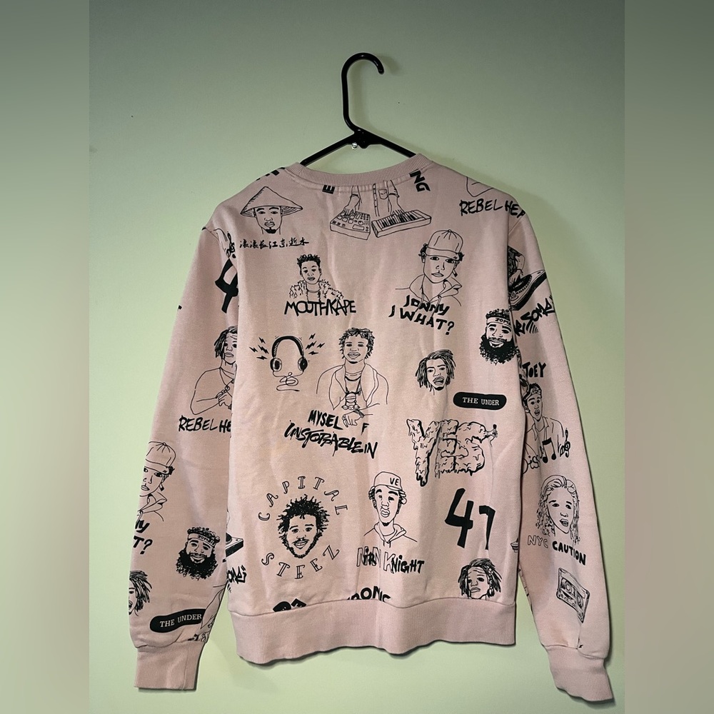 Pink long sleeve soft cotton hoodie